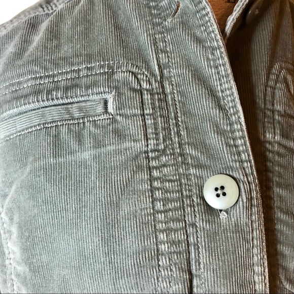 LL BEAN sz Small sage green corduroy jacket - Picture 5 of 6